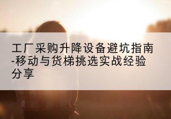 廉江移动式升降机怎么选-工厂采购升降设备避坑指南-移动与货梯挑选实战经验分享