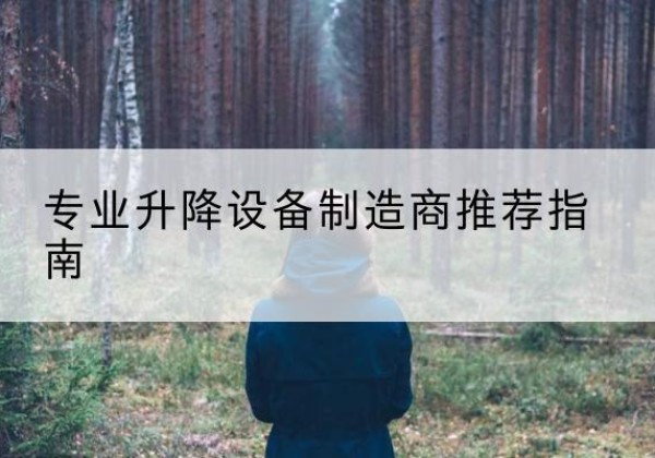 廉江电动剪叉升降平台厂家-专业升降设备制造商推荐指南